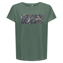 Tee shirt de sport coton bio imprimé graphique ONLY