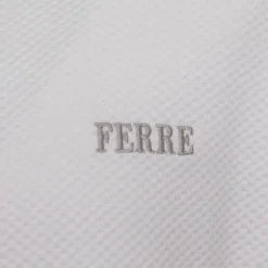 Tee shirt en coton texturé logo brodé Homme GIANFRANCO FERRE