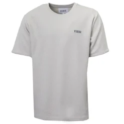 Tee shirt en coton texturé logo brodé Homme GIANFRANCO FERRE