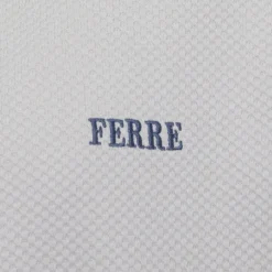 Tee shirt en coton texturé logo brodé Homme GIANFRANCO FERRE