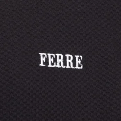 Tee shirt en coton texturé logo brodé Homme GIANFRANCO FERRE