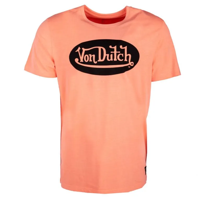 Tee shirt fluo logo poitrine noir Homme VON DUTCH