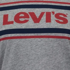 Tee shirt gris chiné coton manches courtes Femme LEVI'S