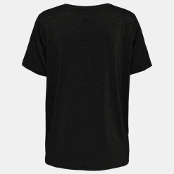 Tee shirt harly pailleté regular col v Femme ONLY