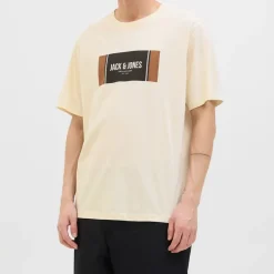 Tee shirt hayato coton manches courtes regular fit Homme JACK & JONES