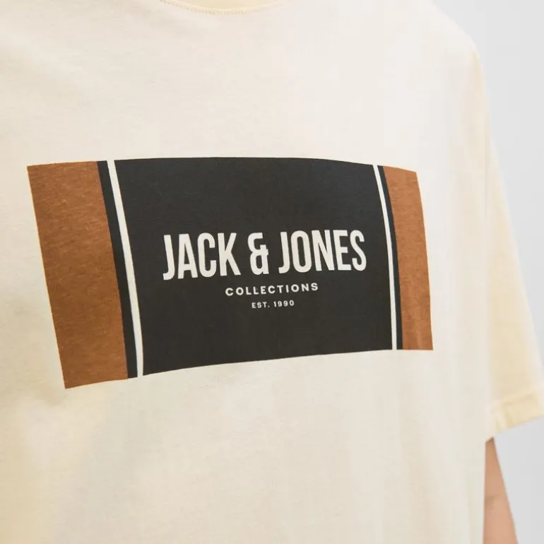 Tee shirt hayato coton manches courtes regular fit Homme JACK & JONES