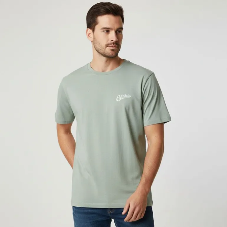 Tee shirt iceberg green ekiel California Homme JACK & JONES