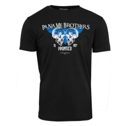 Tee shirt illustration têtes de mort et papillon en coton Homme PANAME BROTHERS