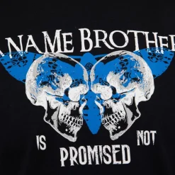 Tee shirt illustration têtes de mort et papillon en coton Homme PANAME BROTHERS