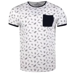 Tee shirt imprimé feuilles avec poche mably Homme BLAGGIO