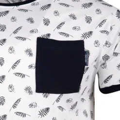 Tee shirt imprimé feuilles avec poche mably Homme BLAGGIO