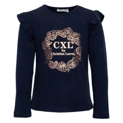 Tee shirt imprimé gold épaules à volants Enfant CXL BY CHRISTIAN LACROIX