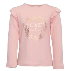 Tee shirt imprimé gold épaules à volants Enfant CXL BY CHRISTIAN LACROIX