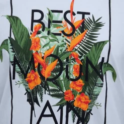 Tee shirt imprimé plantes tropicales Homme BEST MOUNTAIN