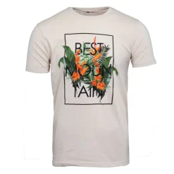 Tee shirt imprimé plantes tropicales Homme BEST MOUNTAIN