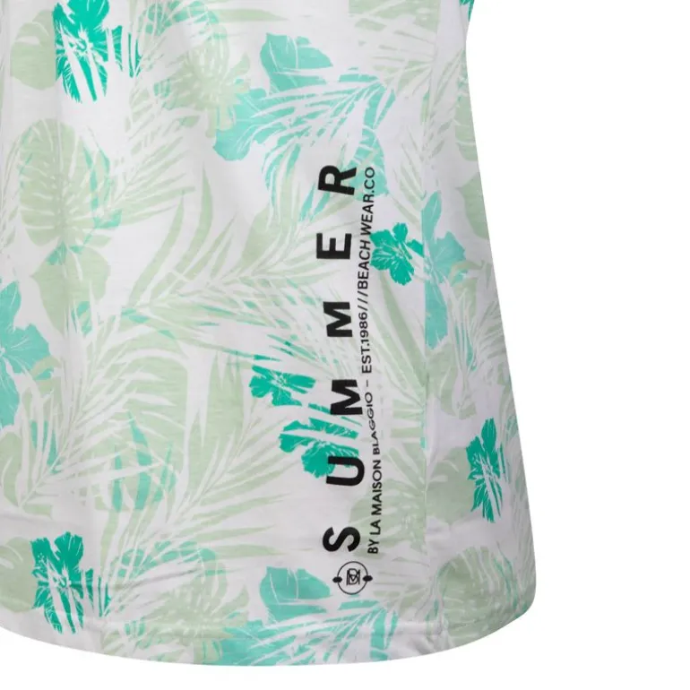 Tee shirt imprimé tropical avec poche maestro Homme BLAGGIO