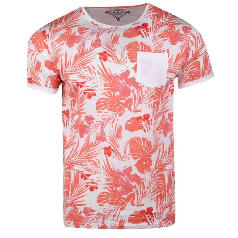 Tee shirt imprimé tropical avec poche maestro Homme BLAGGIO