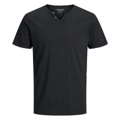 Tee shirt jersey col v boutonné Homme JACK & JONES