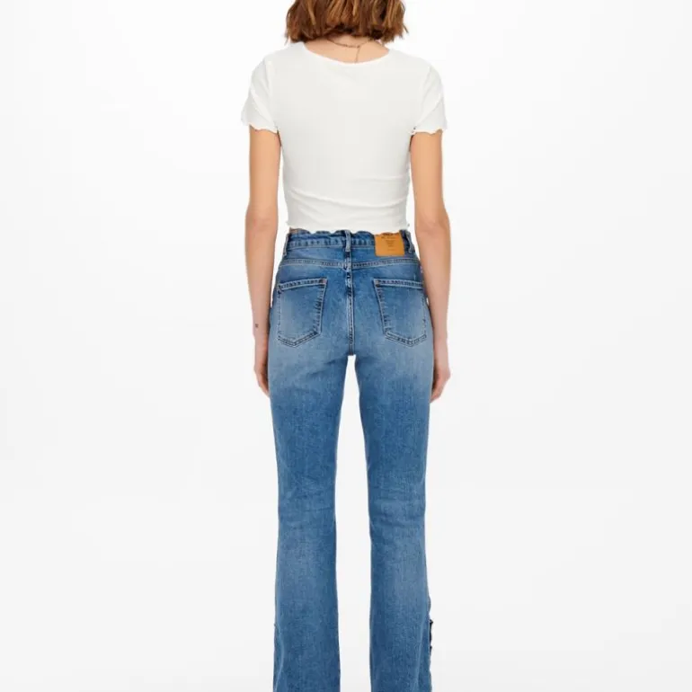 Tee shirt kika crop top col v Femme ONLY