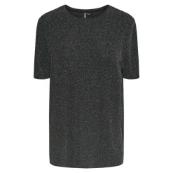 Tee shirt Lina pailleté loose lurex Femme PIECES