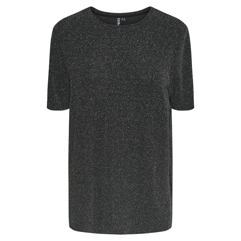 Tee shirt Lina pailleté loose lurex Femme PIECES