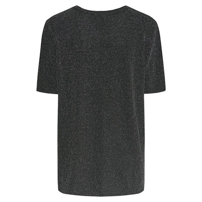 Tee shirt Lina pailleté loose lurex Femme PIECES