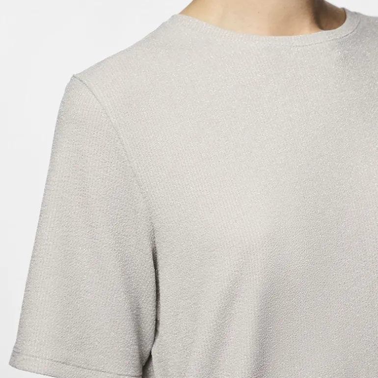Tee shirt Lina pailleté loose lurex Femme PIECES