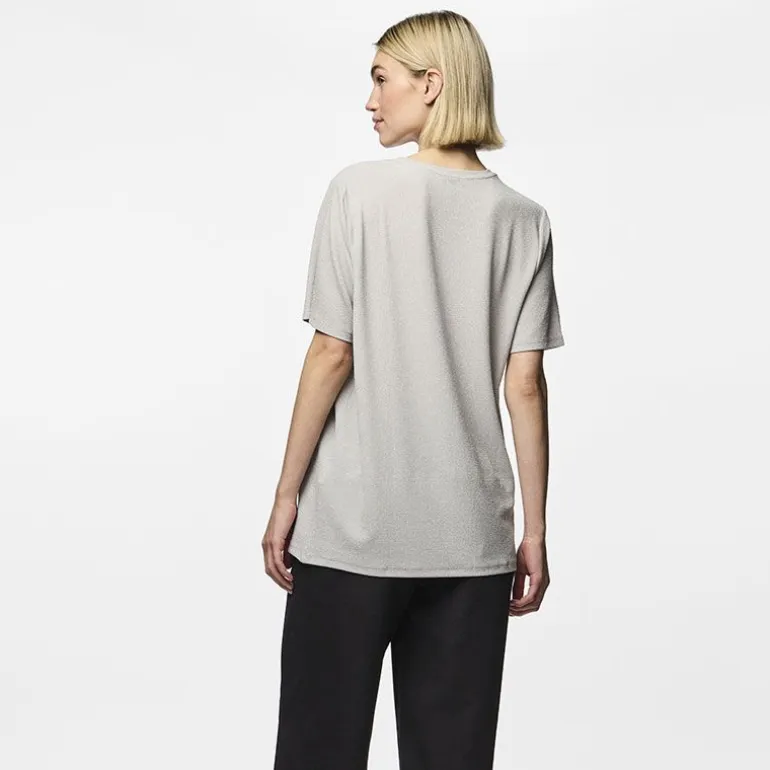 Tee shirt Lina pailleté loose lurex Femme PIECES