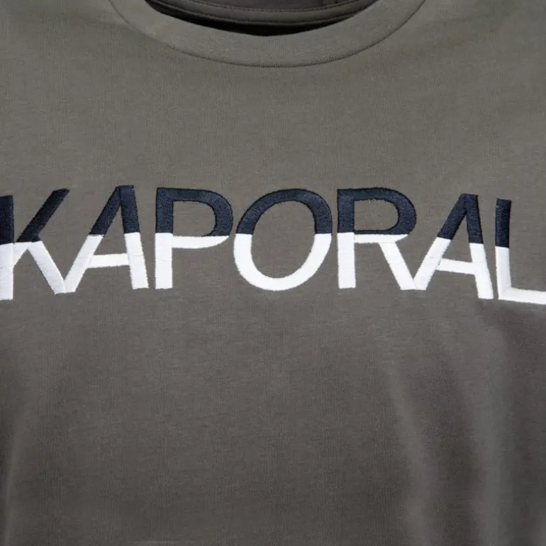 Tee shirt logo brodé bi color Danison Homme KAPORAL