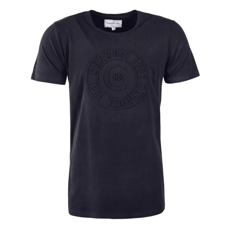 Tee shirt logo en relief brenzone Homme CERRUTI