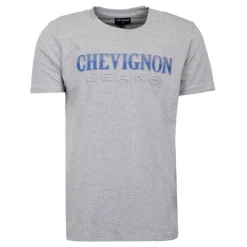 Tee shirt logo rayé en coton Homme CHEVIGNON