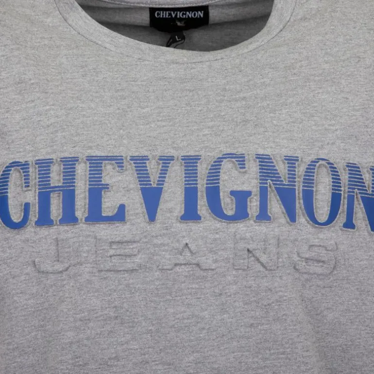 Tee shirt logo rayé en coton Homme CHEVIGNON