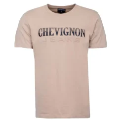 Tee shirt logo rayé en coton Homme CHEVIGNON