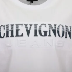 Tee shirt logo rayé en coton Homme CHEVIGNON