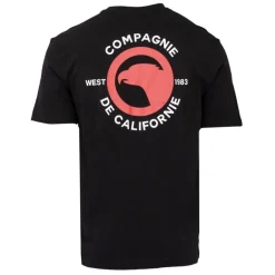 Tee shirt logo rouge col ras de cou manches courtes Homme COMPAGNIE DE CALIFORNIE