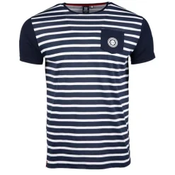 Tee shirt macnhes courtes marinière mupy Homme BLAGGIO