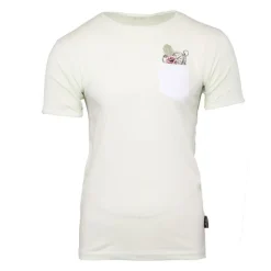 Tee shirt maddy avec poche colorée imprimé rose Homme BLAGGIO