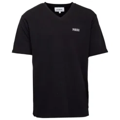 Tee shirt manches courtes col V texturé avec logo Homme GIANFRANCO FERRE