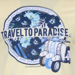 Tee shirt manches courtes imprime coton doux Paradise margot assor 24 Homme BLAGGIO