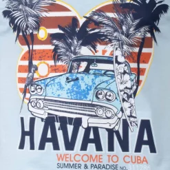 Tee shirt manches courtes imprime coton doux Cuba molly assor 24 Homme BLAGGIO