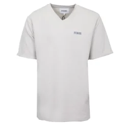 Tee shirt manches courtes col V texturé avec logo Homme GIANFRANCO FERRE