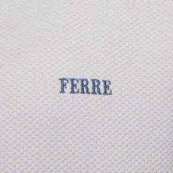 Tee shirt manches courtes col V texturé avec logo Homme GIANFRANCO FERRE