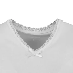 Tee shirt manches courtes col V dentelles lona Femme LULU CASTAGNETTE