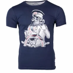 Tee shirt manches courtes imprime coton doux Capitaine maxwell assor 24 Homme BLAGGIO