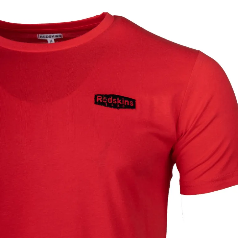 Tee shirt manches courtes col rond coton doux 1984 floqué raoul Homme REDSKINS