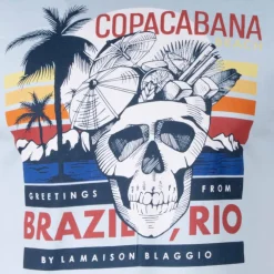 Tee shirt manches courtes imprime coton doux Copacabana mercia assor 24 Homme BLAGGIO
