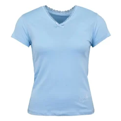 Tee shirt manches courtes col V dentelles lona Femme LULU CASTAGNETTE