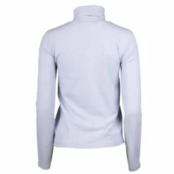 Tee shirt manches longues col roulé logo 95% coton Femme CALVIN KLEIN