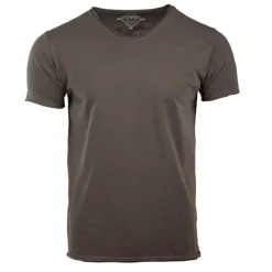 Tee shirt mc col v slub 100 % coton assor 24 myke-a Homme BLAGGIO