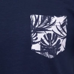 Tee shirt melzac manches à revers imprimé tropical Homme BLAGGIO